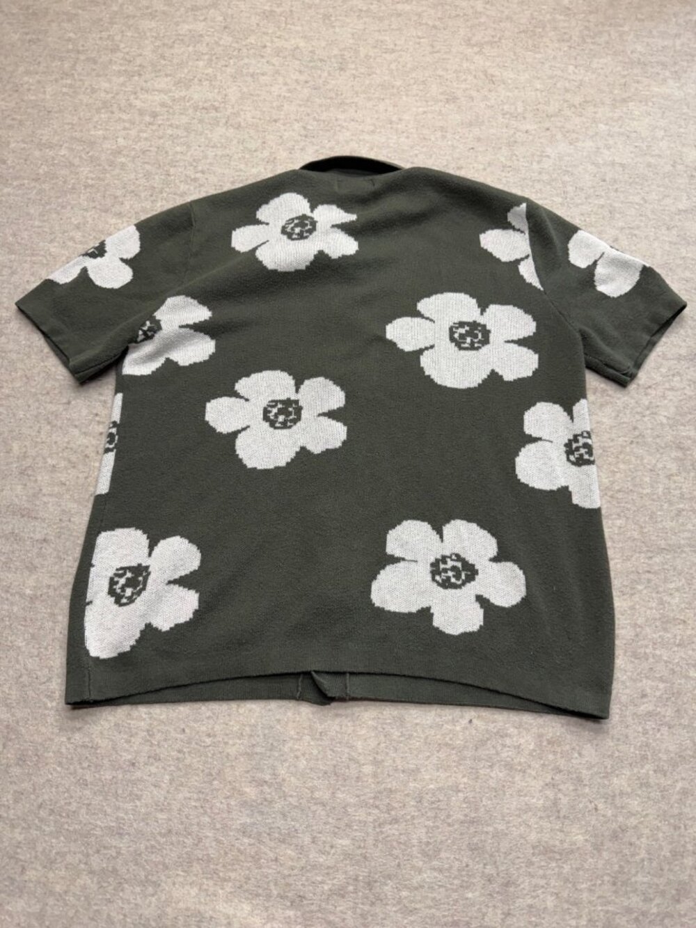 Art of Rhetoric Green Floral Short Sleeve Button Down Men's Casual Shirt Size L - Picture 6 of 9